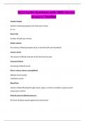 D313 Cardio Questions with 100&percnt; Correct Answers&vert; Verified