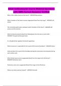 D313 Cardiovascular EXAMS BUNDLE &vert; QUESTIONS AND CORRECT ANSWERS 