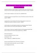 D425 Chemistry Study Questions with 100&percnt; Correct Solutions