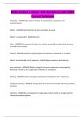 D425 Section 1 Chem -150 Questions with 100&percnt; Correct Solutions