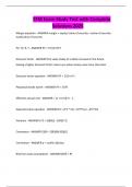 FFM Exam Study Test with Complete Solutions 2025