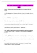 FFM Test Questions with Complete Solutions 2025