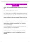 FFM Final Exam Study Guide with Complete Solutions 2025