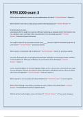 NTRI 2000 exam 3