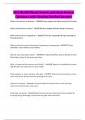 GCU Bio202 Blood Vessels and Heart Review Questions with Detailed Verified Answers