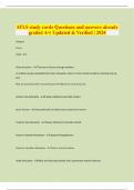 ATLS study cards Questions and answers already  graded A&plus;&vert; Updated & Verified &vert; 2024