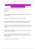 GCU Bio202 Lymphatic System-Questions with Detailed Verified Answers