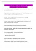 GCU Bio202 Lymphatic System Review-Questions with Detailed Verified Answers