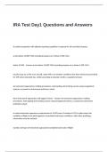 IRA Test Day1 Questions and Answers