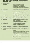 BIOL 2051 T&period; Luzan Lab Final &lpar;Lab Manual&rpar; questions & answers A&plus; rated