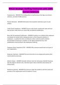 PHCLE Strategic Staffing Flashcards with 100&percnt; Correct Solutions