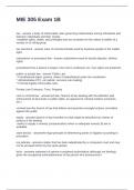 MIE 305 Exam 1B Questions with Correct Answers