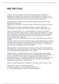 MIE 305 Final Questions and Answers 100&percnt; Correct