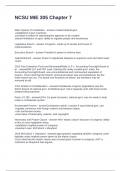 NCSU MIE 305 Chapter 7 Questions and Answers 100&percnt; Accurate