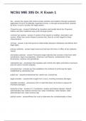 NCSU MIE 305 Dr&period; K Exam 1 Questions and Answers 100&percnt; Correct