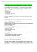 Child Development Exam 1- UARK- Solved