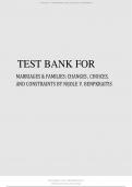 TEST BANK FOR MARRIAGES & FAMILIES&colon; CHANGES &comma; CHOICES&comma; AND CONSTRAINTS BY NIJOLE V&period; BENPKRAITIS