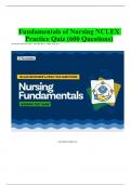 Fundamentals of Nursing NCLEX Practice Quiz &lpar;600 Questions&rpar;