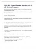 NUR 533 Exam 1 Review Questions And All Correct Answers&period;