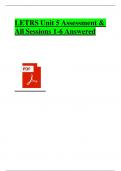 LETRS Unit 5 Assessment Questions and Answers &lpar;2024 &sol; 2025&rpar; &lpar;Verified Answers&rpar;