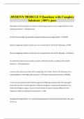 AWHONN MODULE 5 Questions with Complete  Solutions &vert; 100&percnt; pass