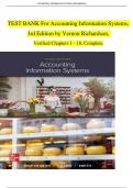 Test Bank&colon; Accounting Information Systems &ndash; 3rd Edition by Vernon Richardson &lpar;Chapters 1&ndash;18&rpar;