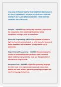 WGU C182 INTRODUCTION TO IT&lpar;INFORMATIONTECHNOLOGY&rpar;  ACTUAL EXAM NEWEST VERSION 2025&sol;2026 QUESTION AND  CORRECT DETAILED VERIFIED ANSWERS FROM VERIFIED  SOURCES RATED A GRADE&period;