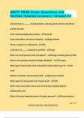 ABCP PBSE Exam Questions and  Verified Detailed Answers &vert; Graded A&plus;