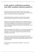 E&period;S&period;B&period; gmetrix certification questions with 100&percnt; complete solutions graded A&plus;