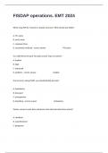 FISDAP operations&period; EMT 2024 Prep Exam Study Guide Latest  2025 Actual Questions  And Answers Solutions Guaranteed&period;