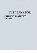 TEST BANK FOR PATHOPHYSIOLOGY 5TH EDITION