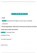 CISMP ACTUAL EXAM QUESTIONS AND ANSWERS WITH COMPLETE SOLUTIONS VERIFIED