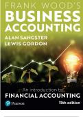Solution Manual For Frank Wood's Business Accounting&comma; 15th Edition by Alan Sangster&comma; Lewis Gordon