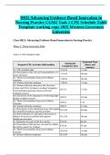 D031 Advancing Evidence-Based Innovation in Nursing Practice CGM2 Task 1 CPE Schedule Table Template &lpar;working copy 2025&rpar; Western Governors University