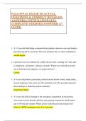  PALS FINAL EXAM&vert;&vert; 50 ACTUAL QUESTIONS & CORRECT DETAILED ANSWERS &vert;&vert; WITH RATIONALE&vert;&vert; COMPLETE VERIFIED ANSWERS&vert; A&rdquo; GUIDE&period;