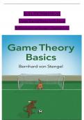Solution Manual for Game Theory Basics 1st Edition By Bernhard von Stengel&comma; ISBN&colon; 9781108843300&comma; All 12 Chapters Covered
