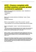 CETP - Fluency complete with verified solutions already graded A&plus;&lpar;solved & updated&rpar;&period;
