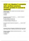 CETP 1&period;0 Module 2 complete with verified solutions already graded A&plus;&lpar;solved & updated&rpar;