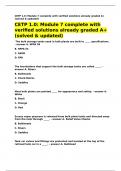 CETP 1&period;0 Module 7 complete with verified solutions already graded A&plus;&lpar;solved & updated&rpar;&period;