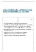 WGU D358 EXAM &vert; 120 QUESTIONS &vert; WITH COMPLETE SOLUTIONS&excl;&excl;