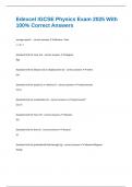 Edexcel IGCSE Physics Exam 2025 With 100&percnt; Correct Answers