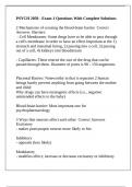 PSYCH 2050 - Exam 1 Questions With Complete Solutions