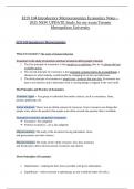 TMU ECN 104 Introductory Microeconomics Economics Notes &ndash; 2025 NEW UPDATE Study for my exam Toronto Metropolitan University