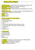 BIOL 1402 EXAM 1&period;pdf questions and answers verified 2025