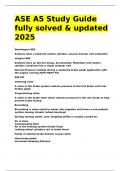 ASE A5 Study Guide fully solved & updated 2025&period;
