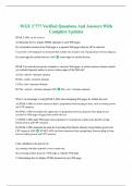 WGU C777 Verified Questions And Answers With Complete Updates