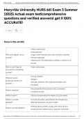 Maryville University NURS 661 Exam 3 Summer &lpar;2025&rpar; Actual exam test&vert;comprehensive questions and verified answers&vert; get it 100&percnt; ACCURATE&excl;