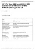 DCF- ITAP Exam &lpar;2025 update&rpar; COMPLETE QUESTIONS AND VERIFIED ANSWERS &lpar;Elaborated&rpar; Aready graded A&plus;&excl;&excl;