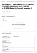 BIBL-104 Quiz 1&comma; BIBL 104 Exam 1 &lpar;2025 update&rpar; COMPLETE QUESTIONS AND VERIFIED ANSWERS &lpar;Elaborated&rpar; Aready graded A&plus;&excl;&excl;