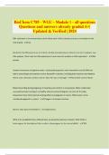 BioChem C785 - WGU - Module 1 - all questions Questions and answers already graded A&plus;&vert;  Updated & Verified &vert; 2024
